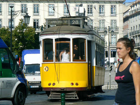 Lisbon s Tramのeditorial素材