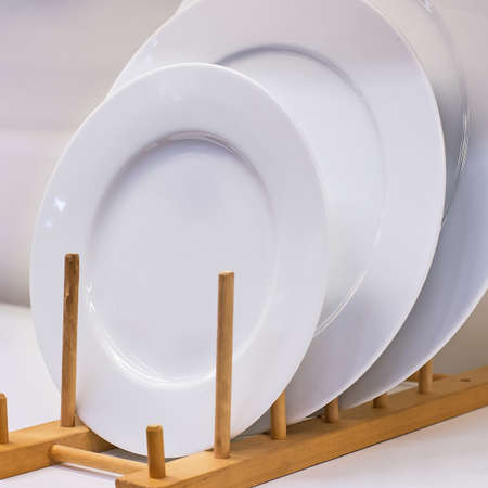 White ceramic plateの写真素材