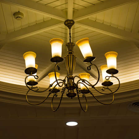 Contemporary glass chandelier