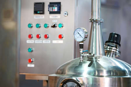 hygrometer, Pressure gauge steam boiler.の写真素材