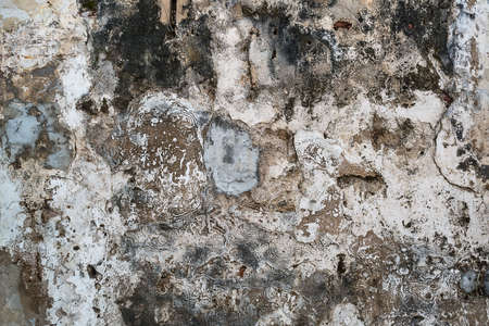 Details of old cement wall.