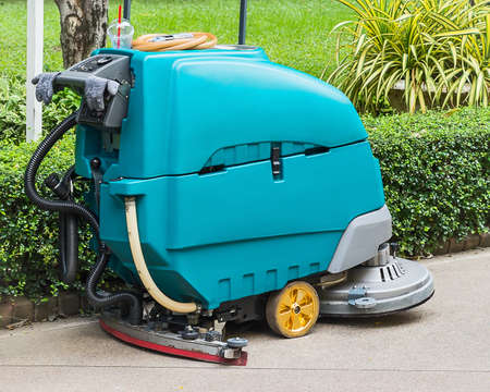 Close up of Floor Cleaning machine.の写真素材