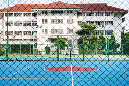 SIRIRAJ - OCTOBER 31 : Basketball Court Siriraj Hospital in Thailand on October 31, 2017, Bangkok, Thailandのeditorial素材