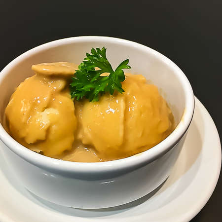 Mashed Potato with Mushroom Sauce.の写真素材