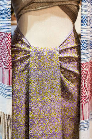 Close up thai traditional clothing.