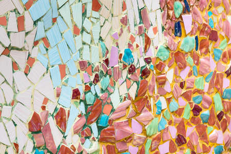 Ceramic wall and color patterns.の写真素材