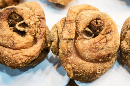 German Pork Legs that are fried until crispy, ready to be served to customers