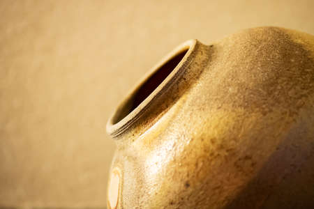 Japanese traditional pottery, antiques, pots, jarsの写真素材