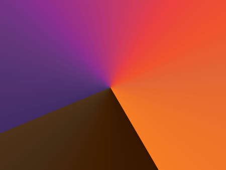 Top view, Abstraction background of triangle rainbow color blank for text or design, illustration colorful paintの写真素材