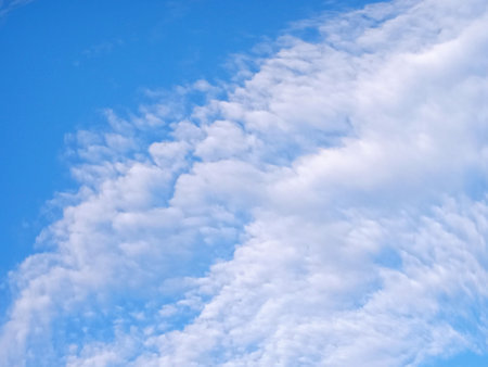 Veiw of blue sky and white clouds background for design stock photo, day cloud