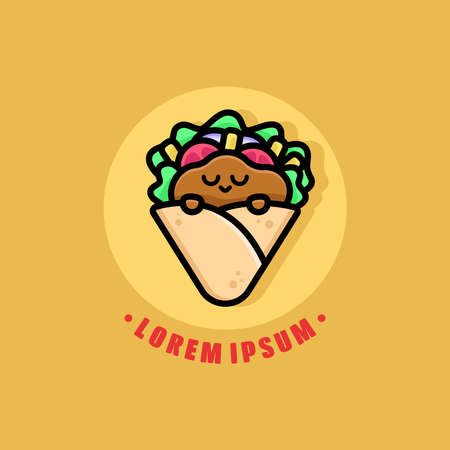 CUTE SLEEPING FACE KEBABのイラスト素材