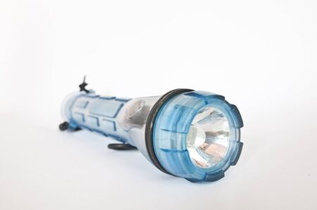 isolated searchlight on white backgroundの写真素材