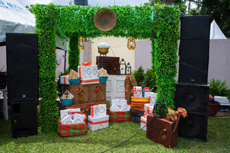 an african nigerian wedding gift sectionのeditorial素材