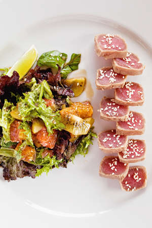 Thai beef saladの写真素材