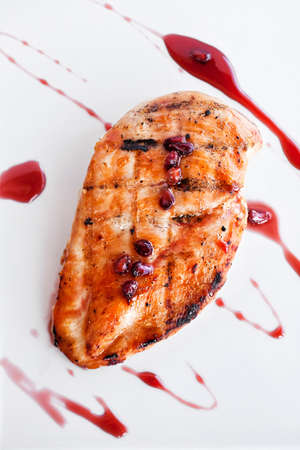 Roast chicken filletの写真素材