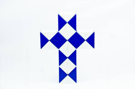 Cube with white background 