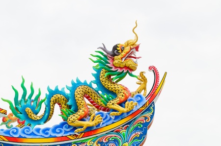 dragon on roofの写真素材