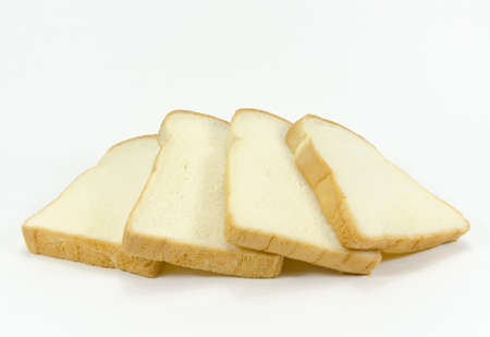breads on white backgroundの写真素材