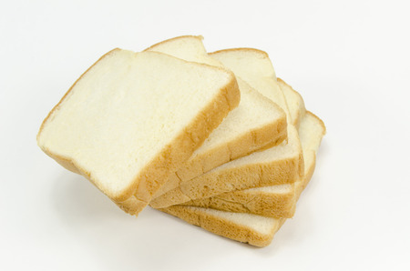 breads on white background