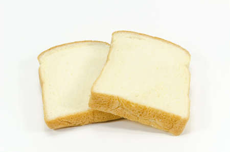 breads on white background