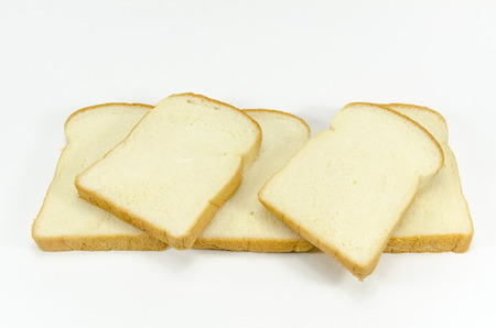 breads on white background