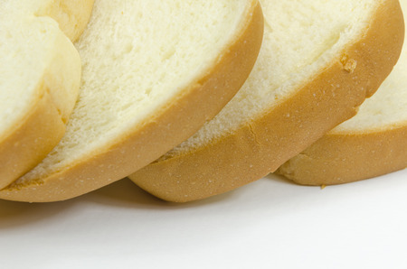 breads on white background