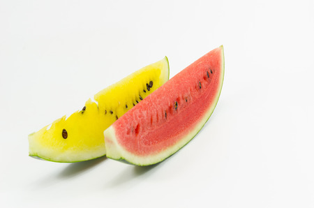 watermelon on white backgroundの写真素材
