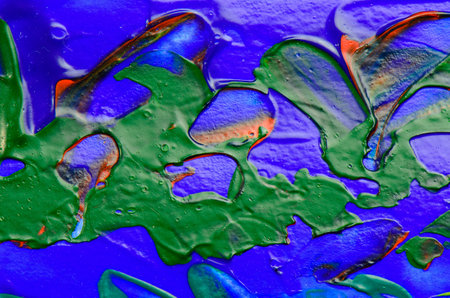 The colorful of acrylic color is desing for ideas   and others.の写真素材