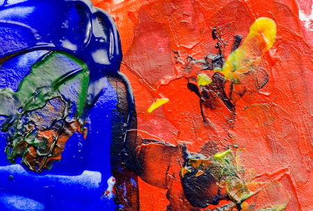 The colorful of acrylic color is desing for ideas   and others.の写真素材