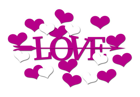 This image is design for love and valentines dayの写真素材