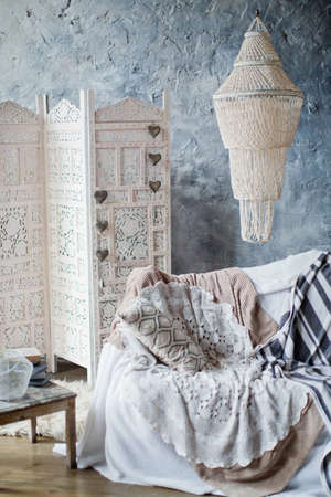 room in bohemian style