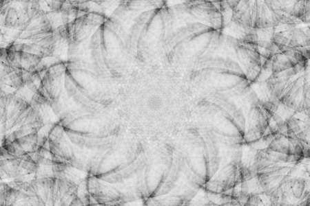 Decorative black and white round vintageの写真素材