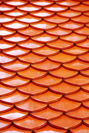 The clay tile roof の写真素材