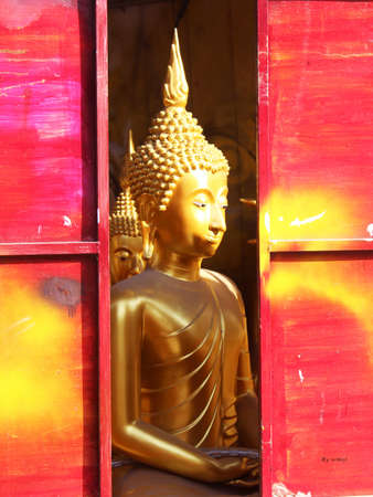 Buddha statue in Thailand,backgroundの写真素材