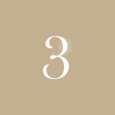 Logo letter with floral element. Minimalist initial letter logo design template for business...
