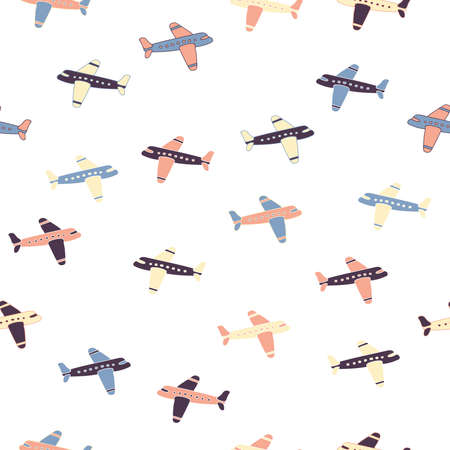 Simple plane repeat pattern. Organic shape with retro color scheme. Great for textile, wallpaper, fabric, packages, wrapping, decoration, etc.のイラスト素材
