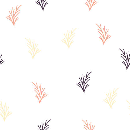 Simple object repeat pattern. Organic shape with retro color scheme. Great for textile, wallpaper, fabric, packages, wrapping, decoration, etc.のイラスト素材