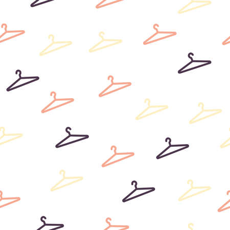 Simple object repeat pattern. Organic shape with retro color scheme. Great for textile, wallpaper, fabric, packages, wrapping, decoration, etc.のイラスト素材