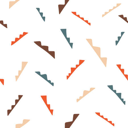 Simple abstract repeat pattern. Organic shape element for textile, wallpaper, fabric, packages, wrapping, decoration, etc.のイラスト素材
