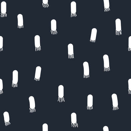 Simple abstract repeat pattern. Organic shape element for textile, wallpaper, fabric, packages, wrapping, decoration, etc.のイラスト素材