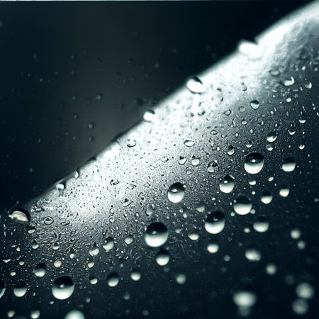 Background with water drops. High quality illustrationの写真素材
