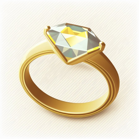 Illustration of a diamond ring. High quality illustrationの写真素材