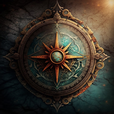Magic Compass. High quality illustrationの写真素材
