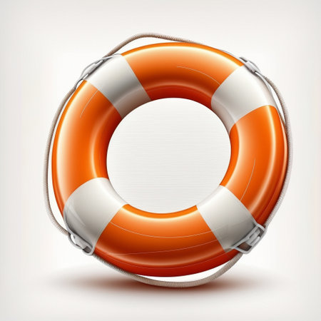 Graphic image of the lifebuoy. High quality illustrationの写真素材