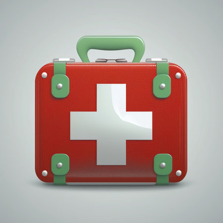 Graphic image of the first aid kit. high quality illustrationの素材