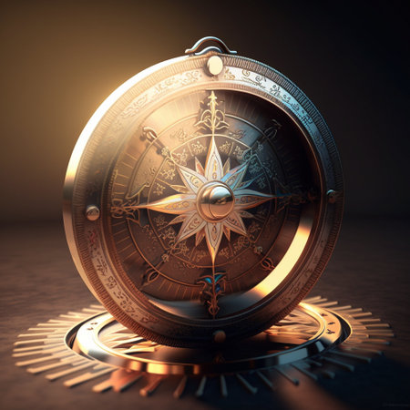 Magic Compass. high quality illustrationの素材