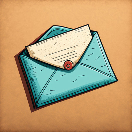 Graphic image of a letter in an envelope. high quality photoの素材