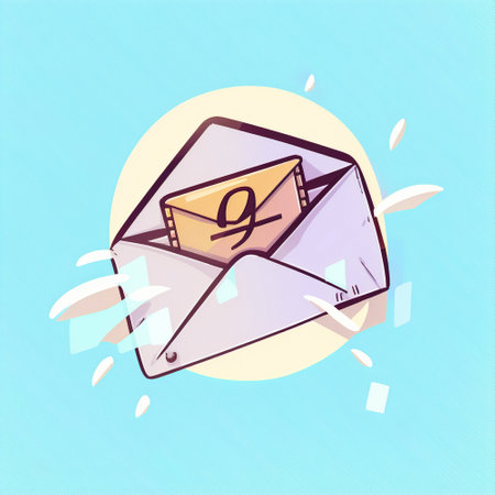 Graphic image of a letter in an envelope. high quality photoの素材