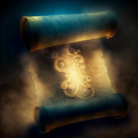 Ancient Magic List. high quality illustrationの素材