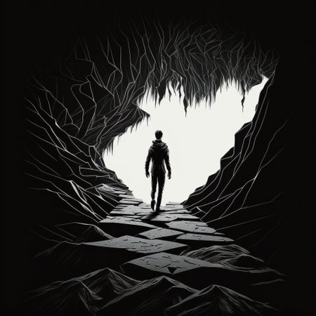 Abstract image of a human silhouette. high quality photoの素材